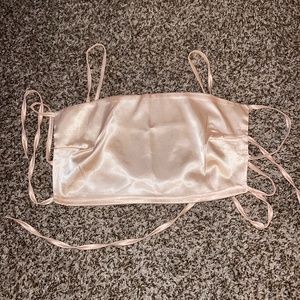 Satin Cropped Top